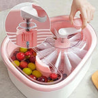 Fruit Cleaning Device – Hands-Free Spinning Vortex Washer