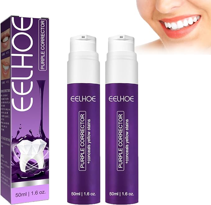 Purple Color Corrector Toothpaste – Instant Teeth Brightening & Whitening Solution