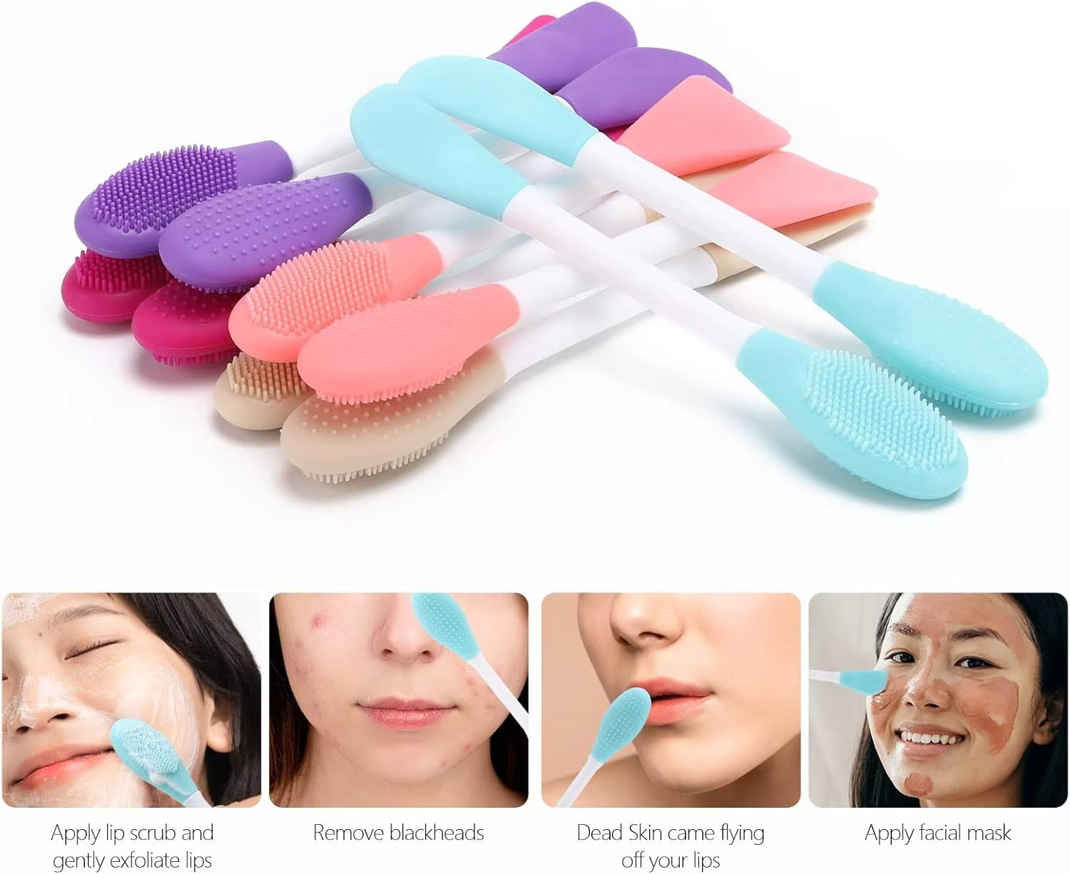 BlushBelle GlowDuo Silicone Face Cleansing Brush