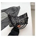 SpakLuxe Shoulder Bag - Silver Sequin