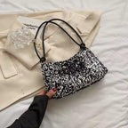 SpakLuxe Shoulder Bag - Silver Sequin