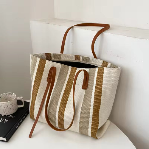 Coastline Canvas Tote