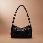 SpakLuxe Shoulder Bag - Black Sequin