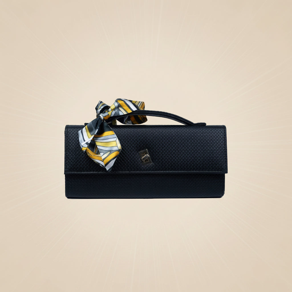 Élan Noir Hand Bag - Black
