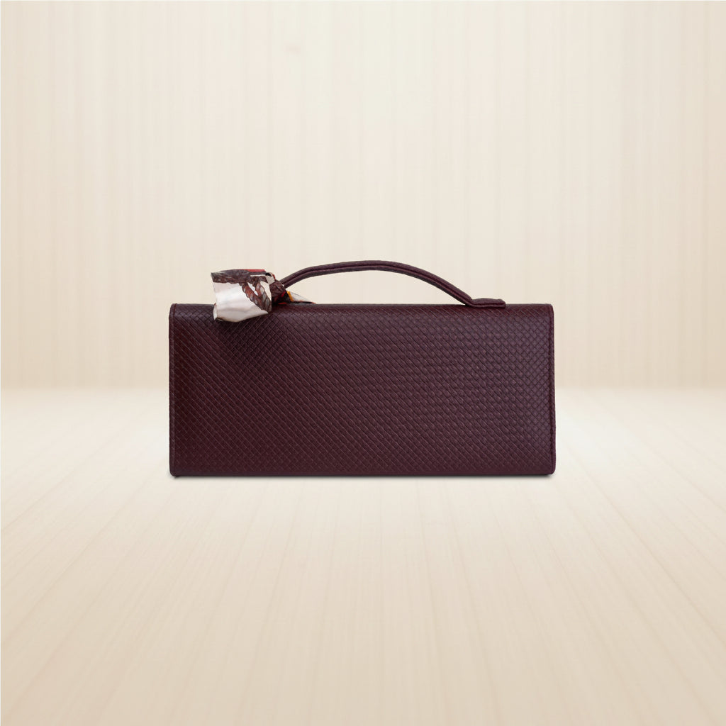 Élan Noir Hand Bag -Maroon