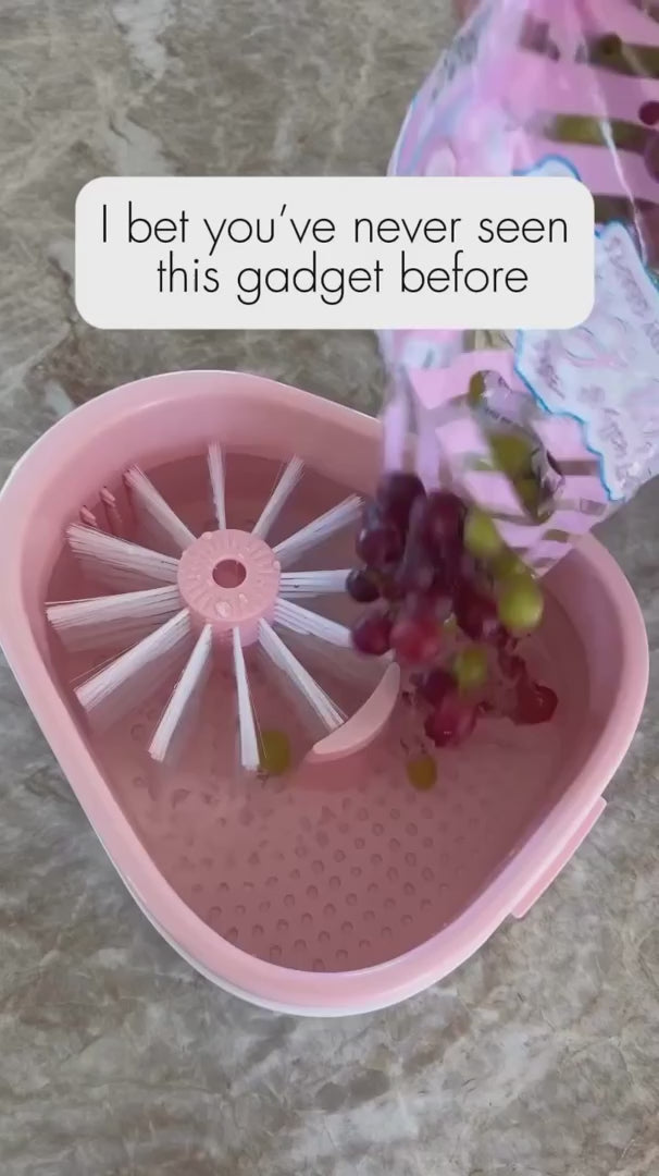 Fruit Cleaning Device – Hands-Free Spinning Vortex Washer